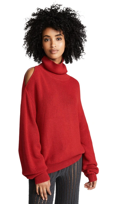 All Things Mochi Vera Sweater In Red