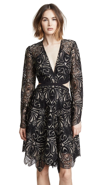 Thurley Gaia Dress In Black/pewter