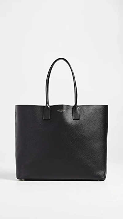 Smythson Panama Tote In Black