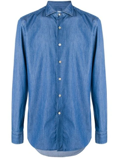 Alessandro Gherardi Denim Button Shirt In Blue