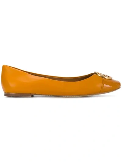 Tory Burch Chelsea Ballet Shoes - Yellow In Yellow