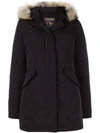 Woolrich Hooded Coat - Black