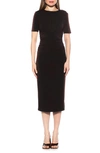 Alexia Admor Keaton Sheath Dress In Black