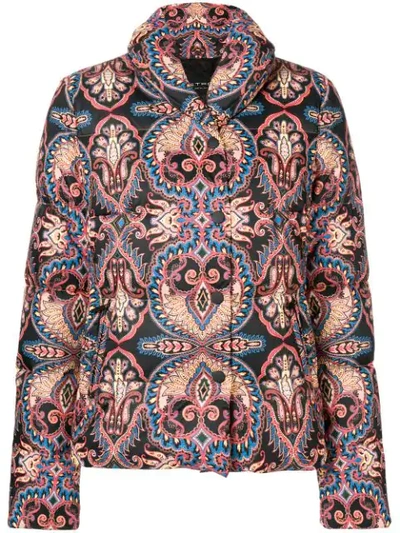 Etro Paisley Puffer Jacket In Multicolor
