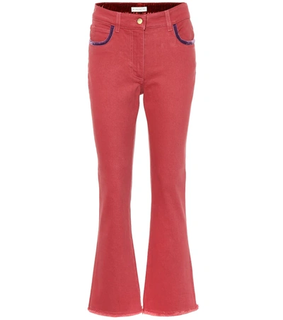Etro Flared Jeans In Red