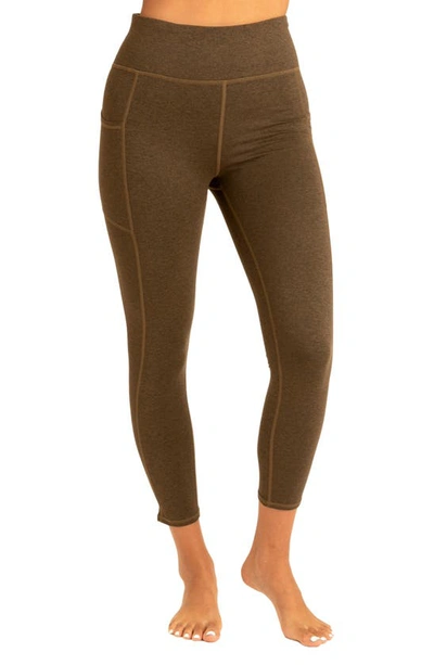 Threads 4 Thought Arielle High Waist Pocket Rib Leggings In Heather Fortress
