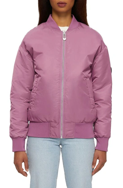 Noize Chelsea Bomber Jacket In Mauve