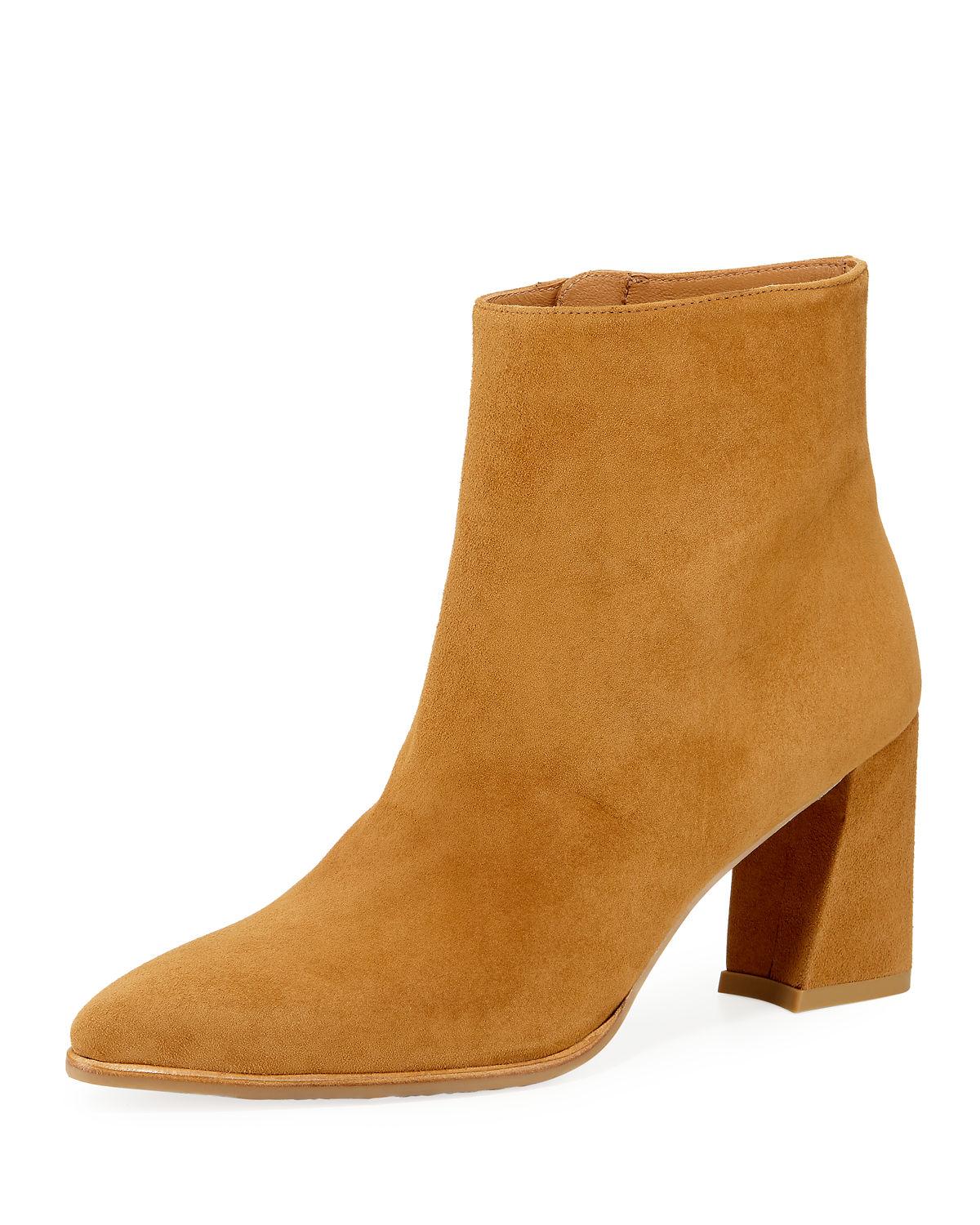 stuart weitzman trendy suede bootie