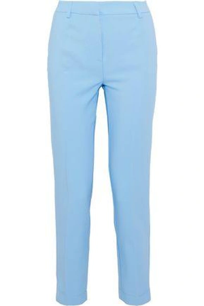W118 By Walter Baker Woman Cropped Crepe Slim-leg Pants Light Blue
