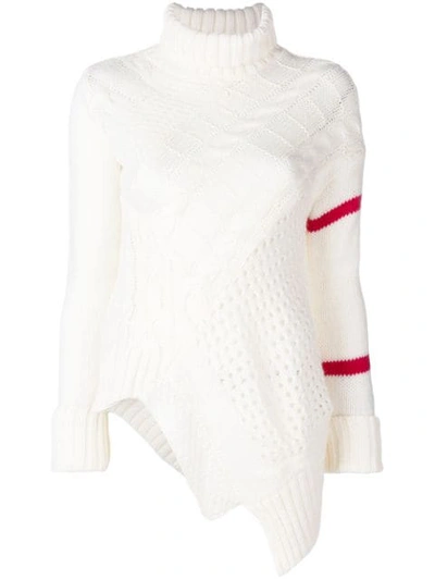 Preen Line Serenity Cable-knit Sweater In White