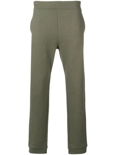 Apc Barry Cotton-blend Trackpants In Green