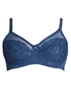 Wacoal Retro Chic Full-coverage Underwire Bra In Insignia Blue