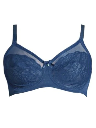 Wacoal Retro Chic Full-coverage Underwire Bra In Insignia Blue