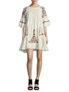 Free People Pavlo Embroidered Dress In Ivory
