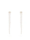 Simone Rocha - Long Crystal Drop Earrings - Womens - Clear