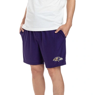 Concepts Sport Purple Baltimore Ravens Gauge Jam Two-pack Shorts Set