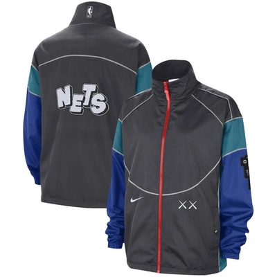 Nike Brooklyn Nets Swoosh Fly 2023/24 City Edition  Women's Nba Jacket In Charcoal