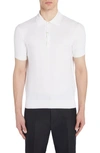 Tom Ford Honeycomb Knit Polo In White