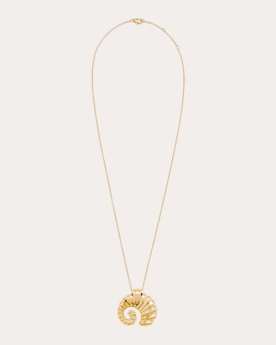 Yvonne Léon Women's Black Diamond & 9k Gold Elephant Coquillage Pendant Necklace