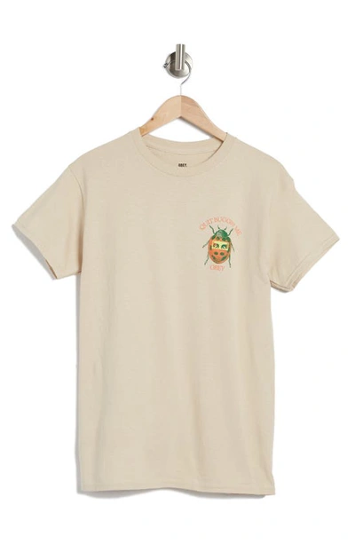 Obey Quit Buggin Graphic T-shirt In Putty