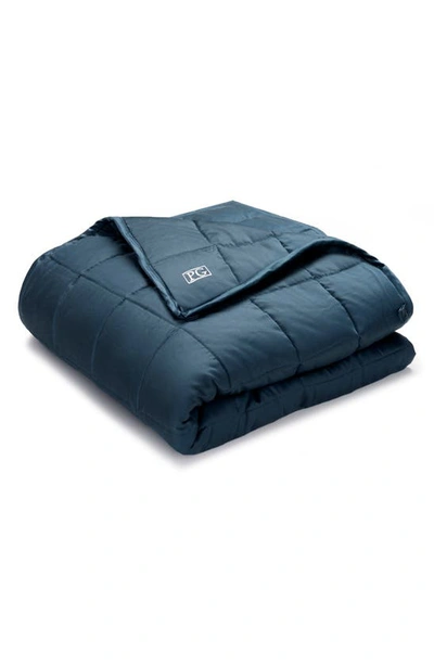Pg Goods Pillow Guy 400 Thread Count Tencel® Weighted Blanket In Navy