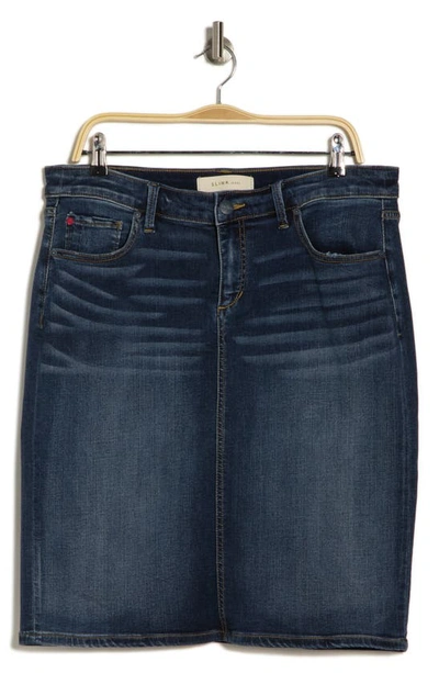 Slink Jeans Denim Pencil Skirt In Eve