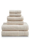 Ella Jayne Home Solid 100% Turkish Cotton 6-piece Towel Set In Ivory
