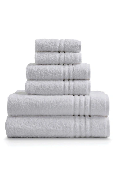 Ella Jayne Home Solid 100% Turkish Cotton 6-piece Towel Set In White