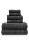 Ella Jayne Home Ella Jayne Face-hand-body 6-piece Towel Set In Charcoal