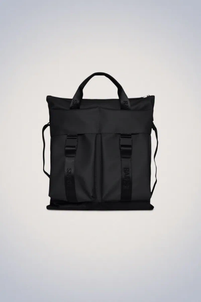 Rains Trail Tote Bag In Black