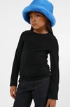 Apparis Kids' Faux Fur Bucket Hat In Blue