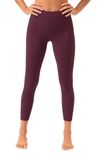 Threads 4 Thought Arielle High Waist Pocket Rib Leggings In Heather Amaranth