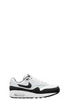 Nike Big Kids Air Max 1 Casual Sneakers From Finish Line In White,pure Platinum,black