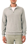 Faherty Legend Quarter Zip Pullover In Gray
