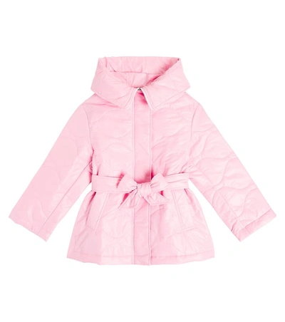 Monnalisa Kids' Bow-detail Jacket In Pink