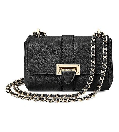 Aspinal Of London Micro Lottie Shoulder Bag In Black