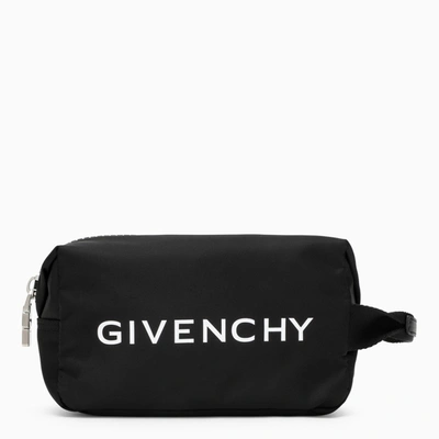 Givenchy Black Nylon Beauty Case With Logo