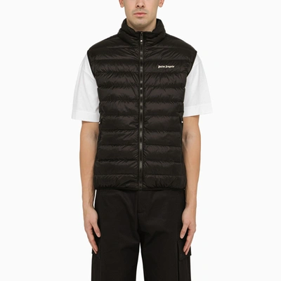 Palm Angels Black Padded Nylon Waistcoat