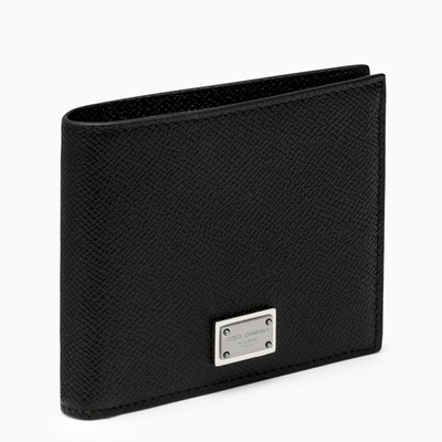Dolce & Gabbana Black Leather Wallet With Logo