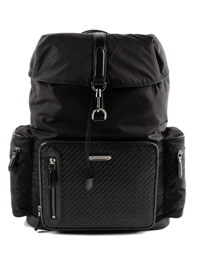 Ermenegildo Zegna Travel Backpack In Ner Black