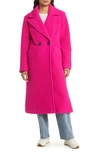 Bcbgeneration Longline Coat In Bright Pink