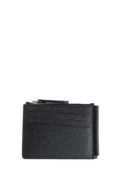 Maison Margiela Money Clip Wallet In Black  