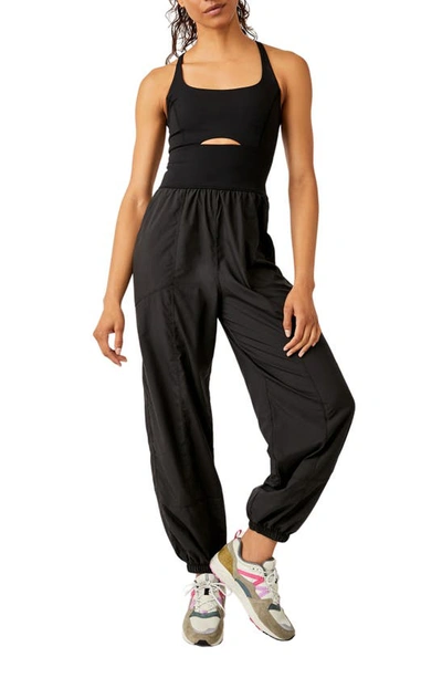 Fp Movement Righteous Runsie Jumpsuit In Black