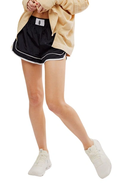 Fp Movement Varsity Blues Athletic Shorts In Black Combo