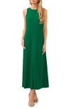 Cece Bow Back Sleeveless Maxi Dress In Lush Green