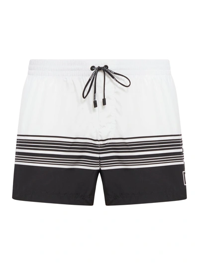 Dolce & Gabbana Swim Boxers In White