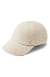 Helen Kaminski Chalamet Bouclé Baseball Cap In Cream