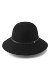 Helen Kaminski Alto 9 Wool Hat In Black/ Black