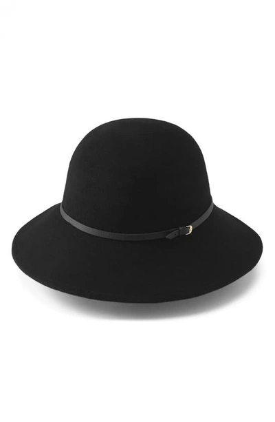 Helen Kaminski Alto 9 Wool Hat In Black/ Black