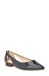 Tommy Hilfiger Velahi Pointed Toe Flat In Dark Blue